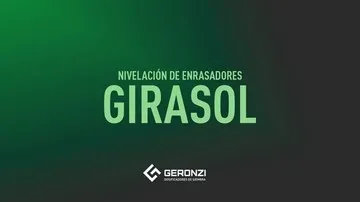 Nivelación de enrasadores - Girasol