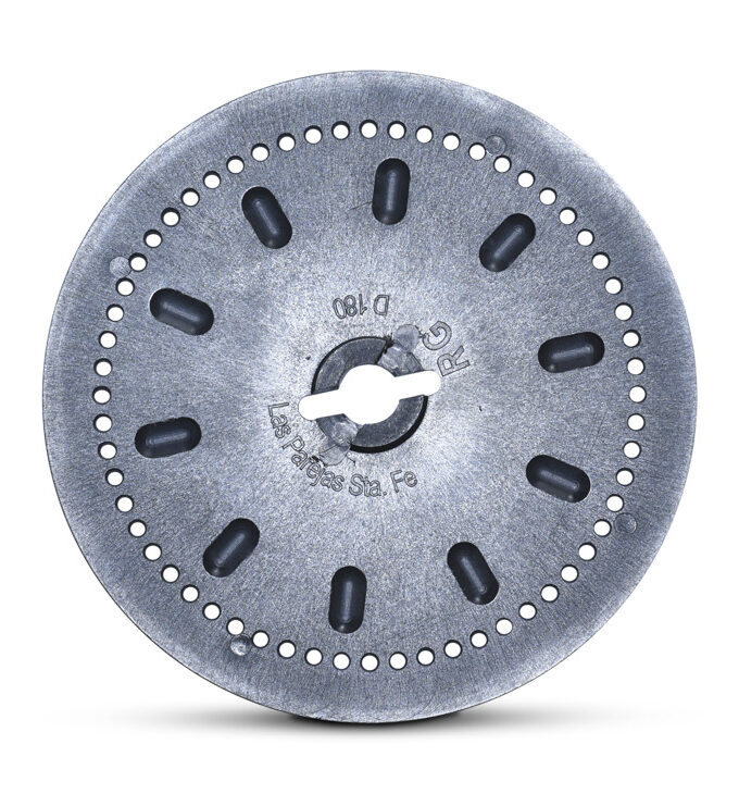 Placa plástica neumática RG D180